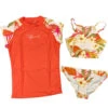 Rip Curl Girls 3-Teiliges Bikini & Rash Guard Set- Leilani -Bester Neoprenanzug Geschäft Rip Curl Girls 3 Piece Beach Set Leilani
