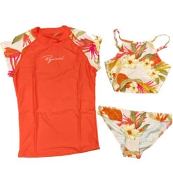 Rip Curl Girls 3-Teiliges Bikini & Rash Guard Set- Leilani