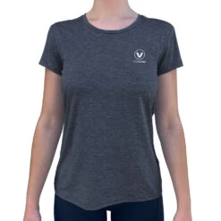 Vaikobi Damen Uv Performance Tech T-Shirt- Charcoal