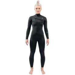 Dakine Damen Mission 4/3Mm Chest-Zip Fullsuit Neoprenanzug- Schwarz