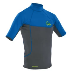 Palm Neoflex Kurzarm Top- Jet Grey / Blau